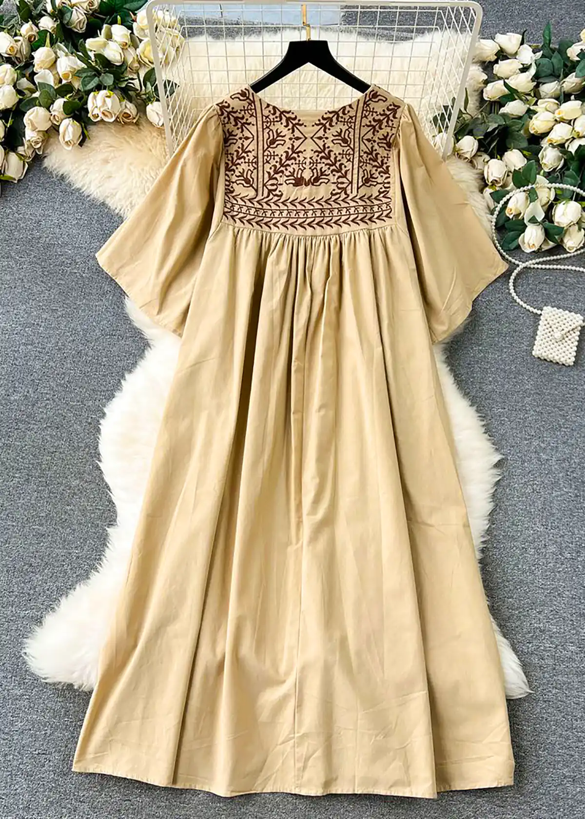 پیراهن جلو بسته زیبا زنانه