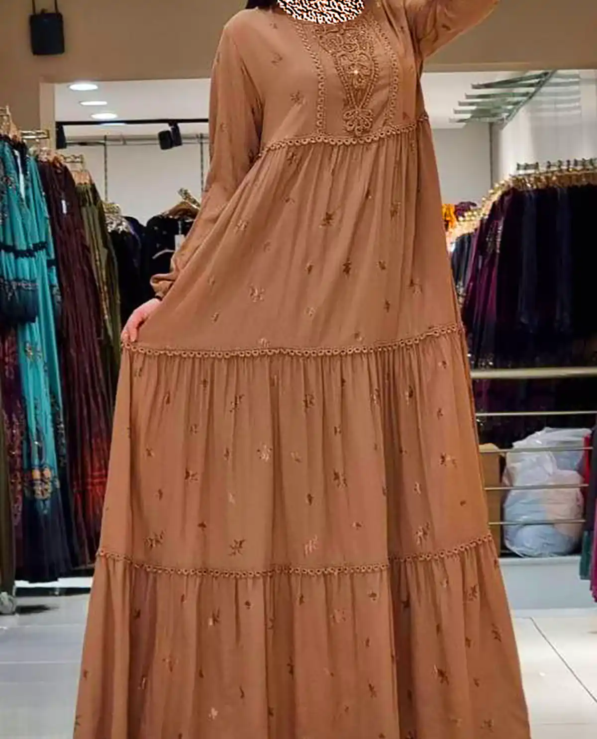 پیراهن جلو بسته زیبا زنانه