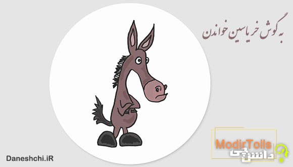 به گوش خر یاسین خواندن