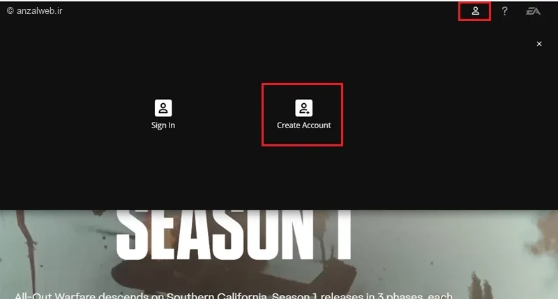 ساخت اکانت فیفا در کامپیوتر