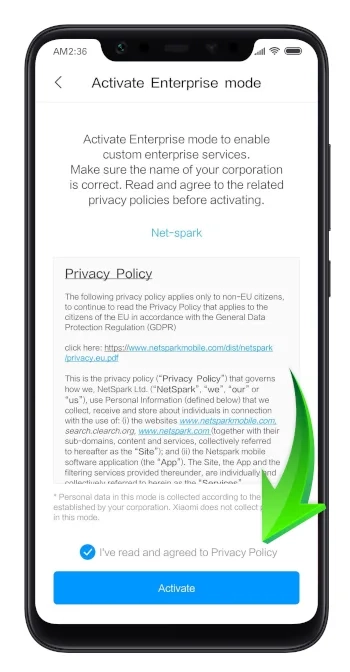 فعال کردن حالت شرکتی شیائومی