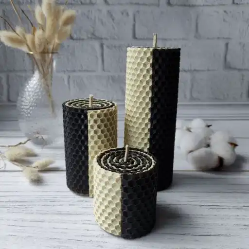 ساخت شمع با موم عسل