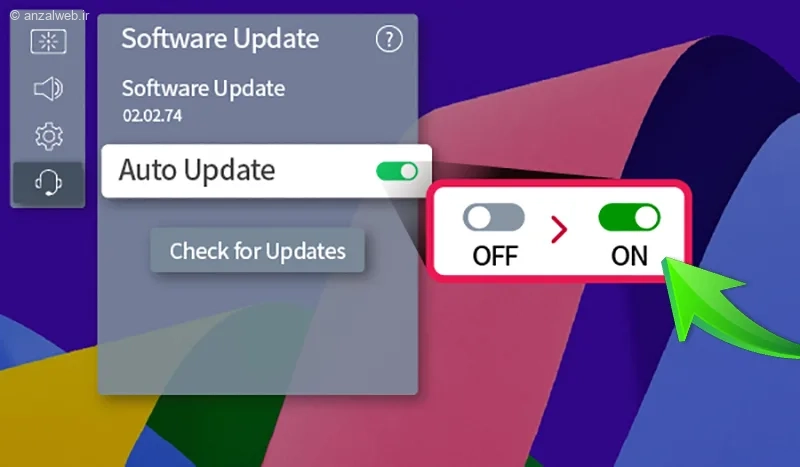 نحوه حل مشکل آپدیت نشدن تلویزیون ال جی