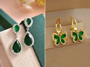 گوشواره ترند زمرد