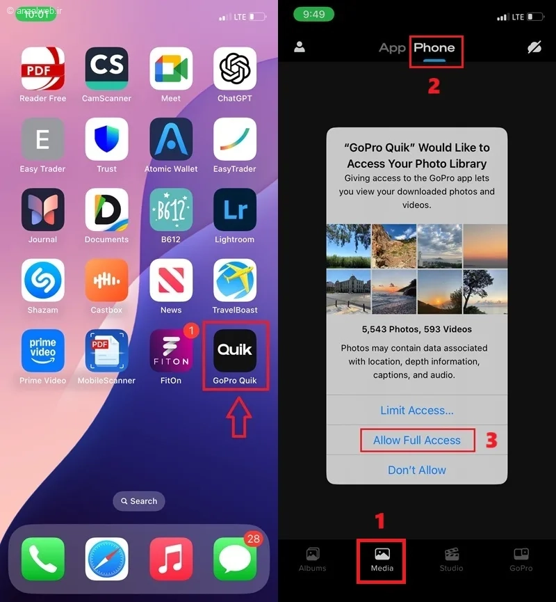اضافه کردن آهنگ به ویدیو با اپ quick