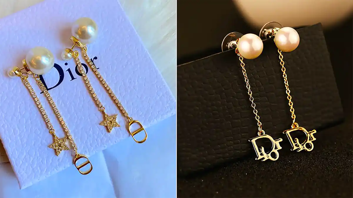 گوشواره آویز زیبا طلا