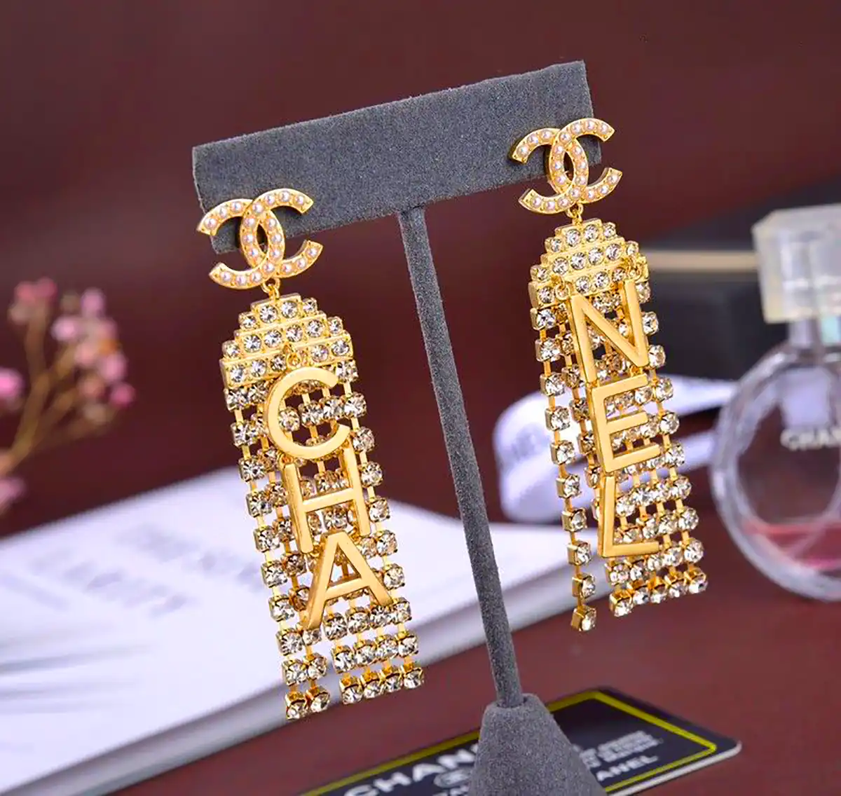 گوشواره آویز زیبا طلا