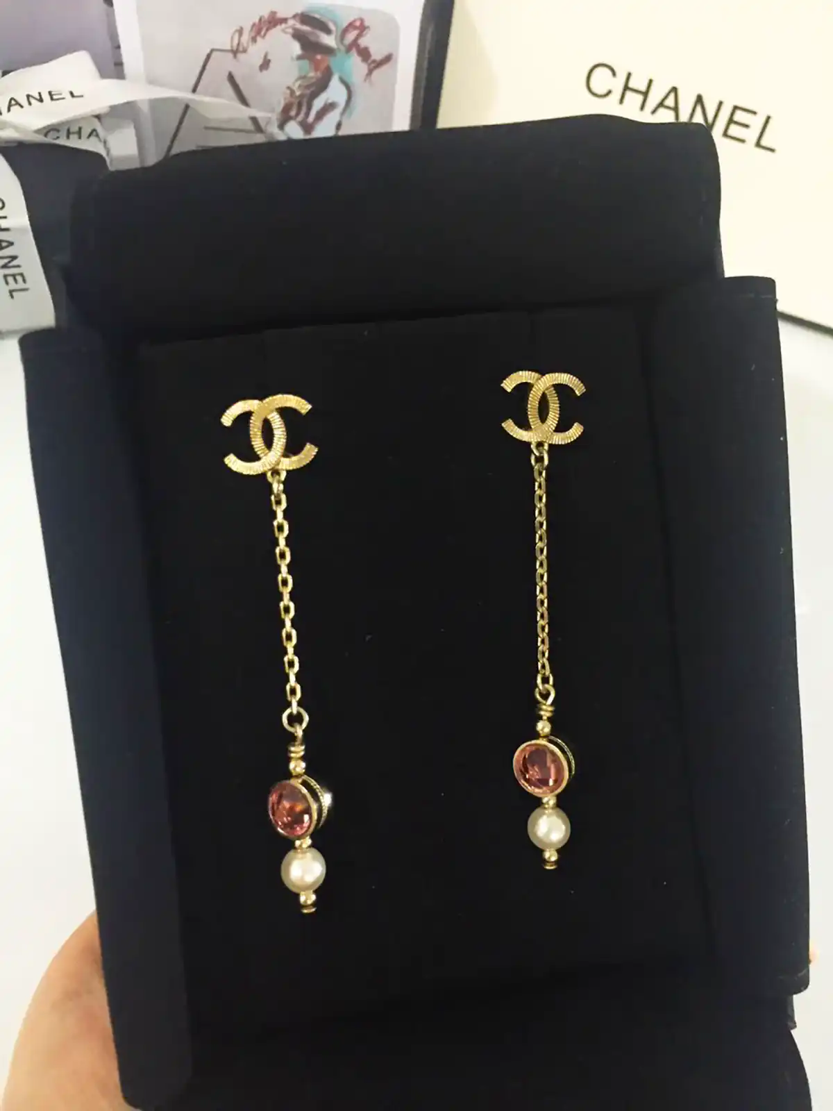 گوشواره آویز زیبا طلا