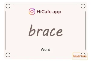 Meaning and usage of brace word