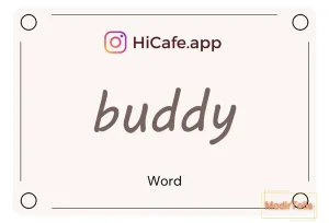 Meaning and usage of buddy word