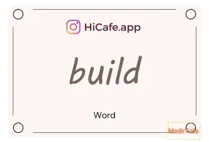Meaning and usage of build word