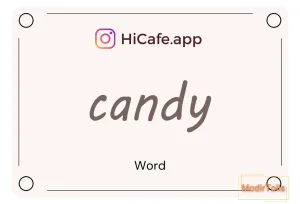 Meaning and usage of candy word