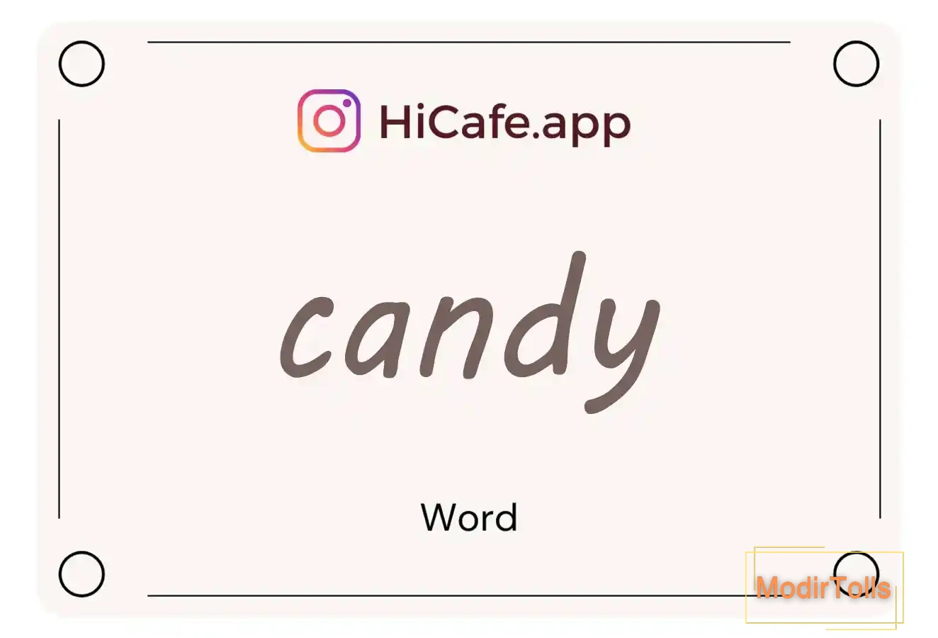 Meaning and usage of candy word