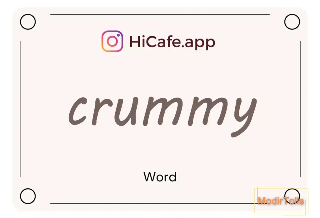 Meaning and usage of crummy word