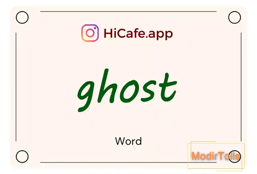 Meaning and usage of ghost word