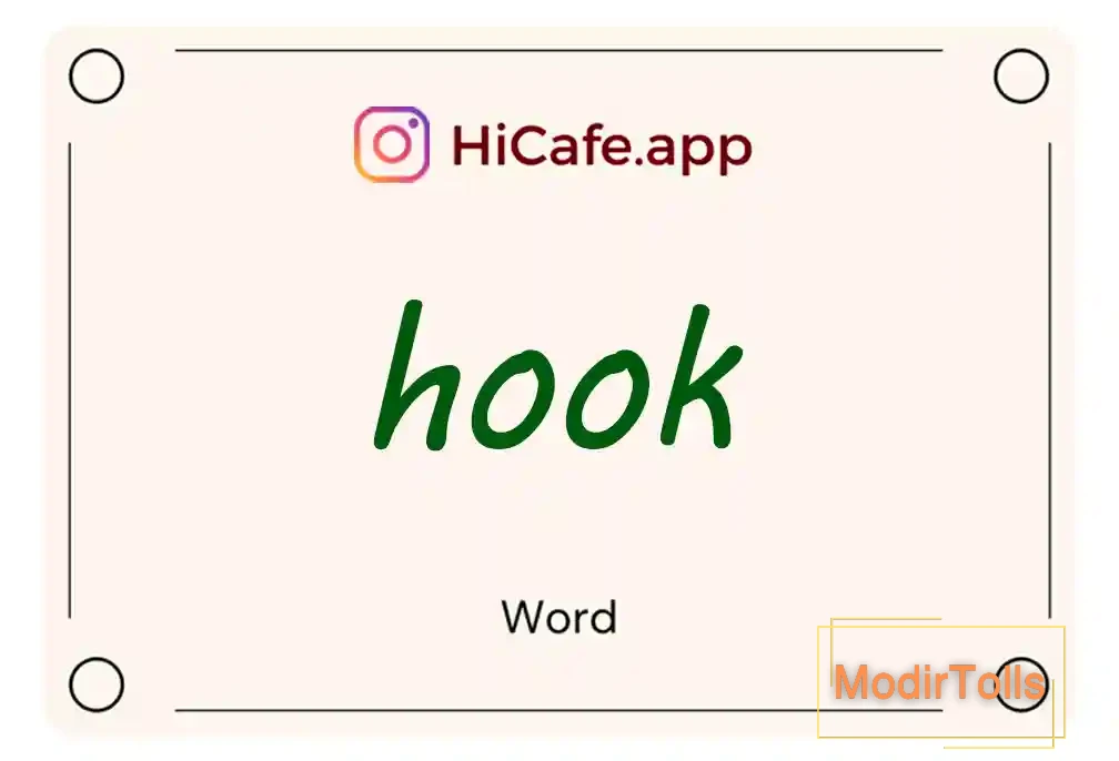 Meaning and usage of hook word