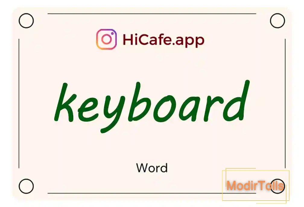 Meaning and usage of keyboard word