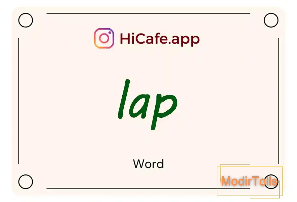 Meaning and usage of lap word
