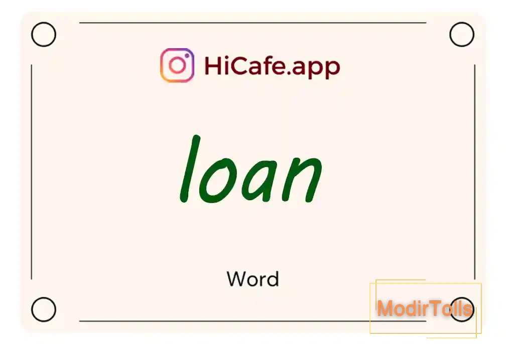 Meaning and usage of loan word