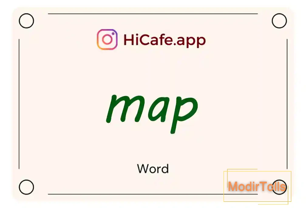 Meaning and usage of map word