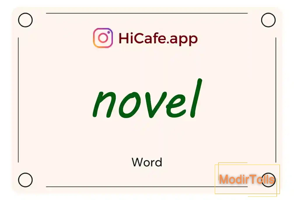 Meaning and usage of novel word