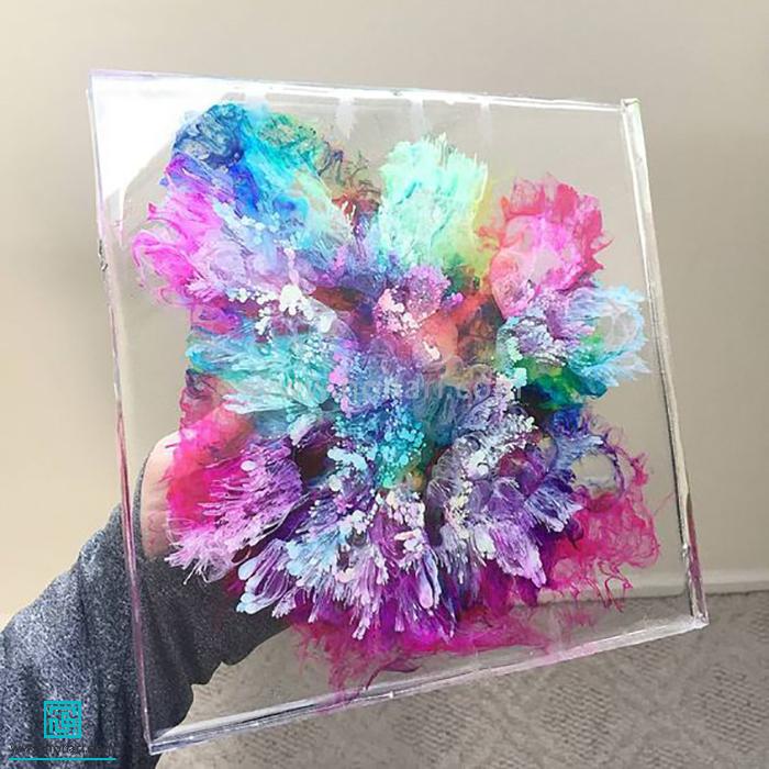 نمونه رنگ استفاده شده در رزین اپوکسی