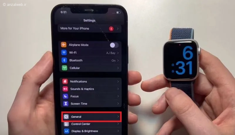 تنظیم تاریخ و ساعت اپل واچ با آیفون به صورت اتوماتیک