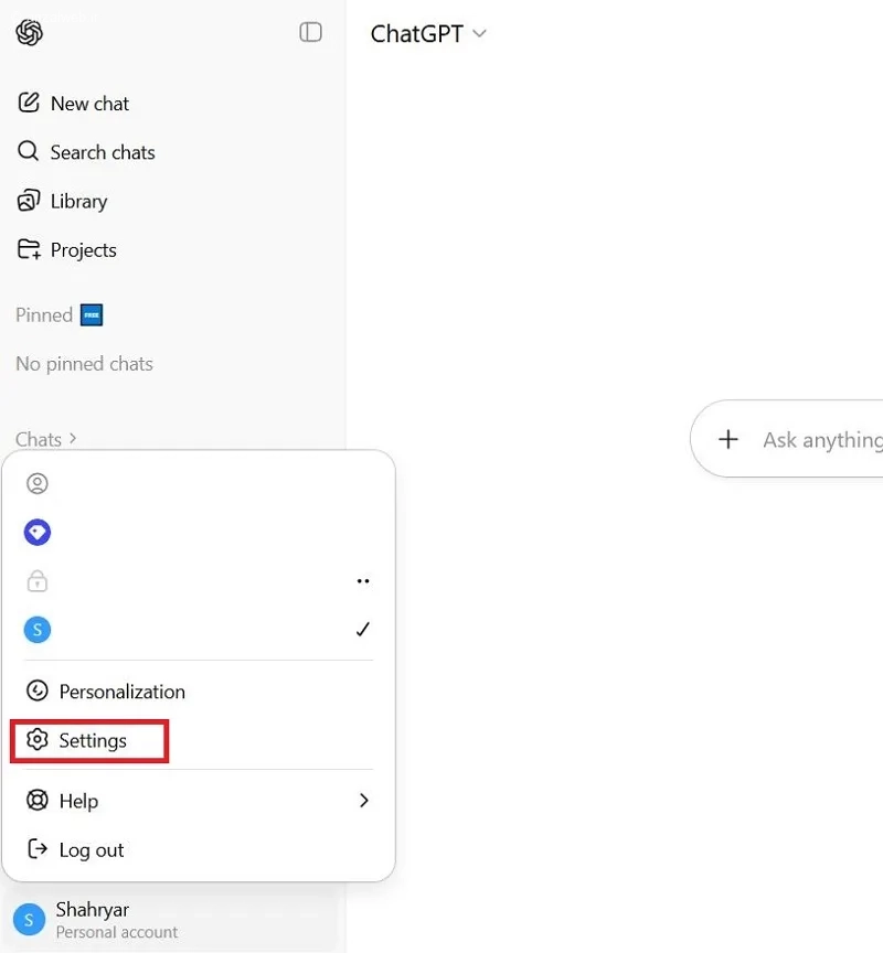 چطوری صدای چت جی پی تی نسخه وب را تغییر بدیم