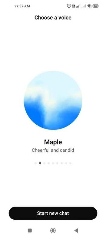 صدای مورد نظر را انتخاب