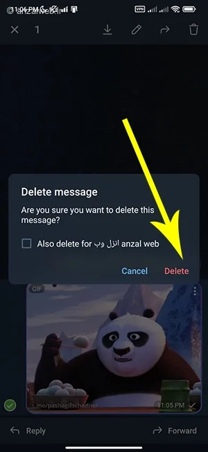 چطور حذف گیف از تلگرام را انجام دهیم؟