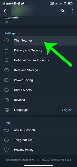 مراحل حذف استیکر و حذف گیف از تلگرام