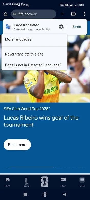 ترجمه صفحه وب