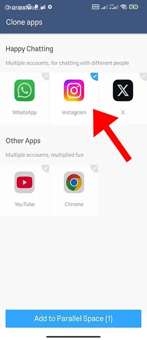 فضای دوم در گوشی سامسونگ a05