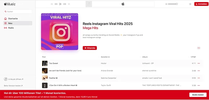 پیدا کردن آهنگهای ترند اسپاتیفای