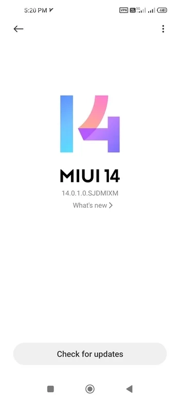 آپدیت سیستم عامل شیائومی