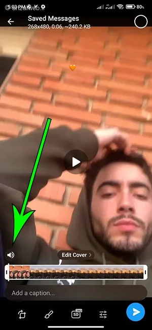 تبدیل ویدیو به گیف تلگرام