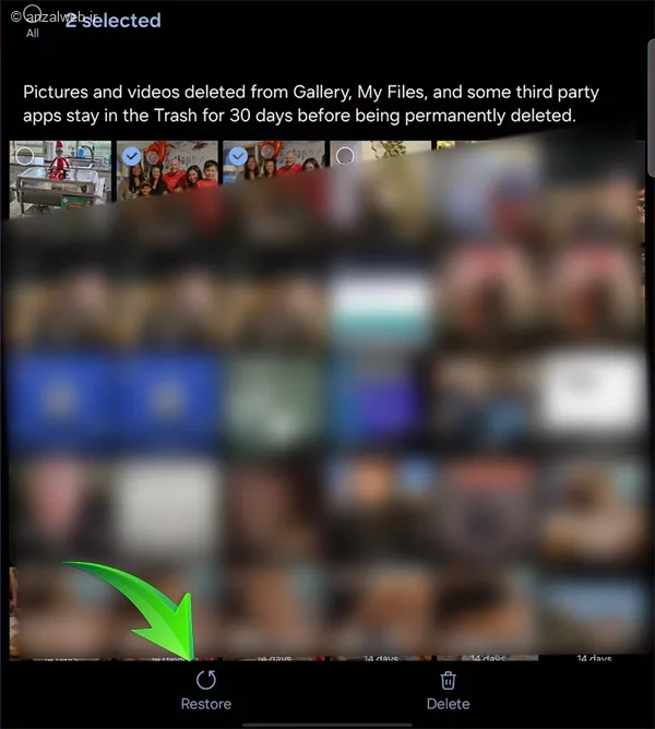 ریکاوری عکس‌ها در سامسونگ‌های جدید