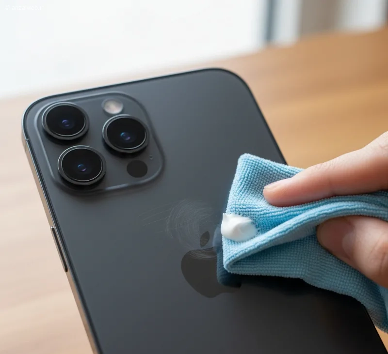 بهترین ماده برای پاک کردن خط و خش بدنه آیفون