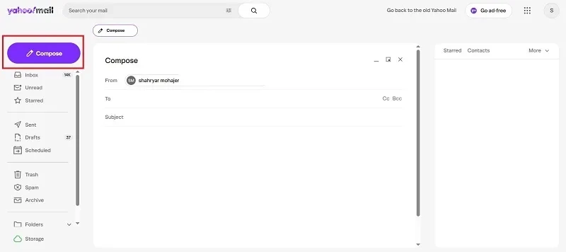 ارسال یک ایمیل یاهو به چند نفر