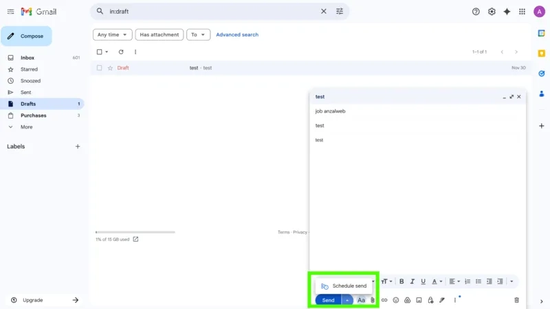 روش صحیح ارسال خودکار ایمیل در جیمیل
