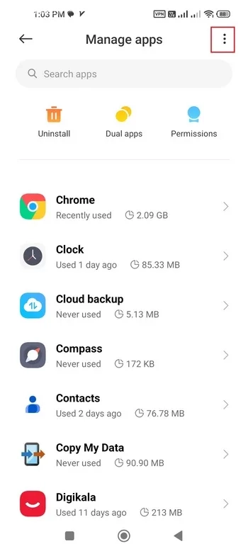 سه نقطه بالا