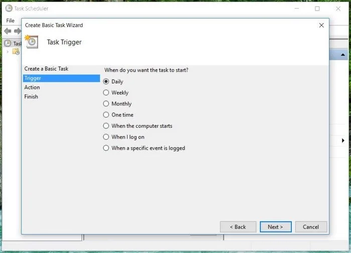 زمان‌ بندی مورد نظر