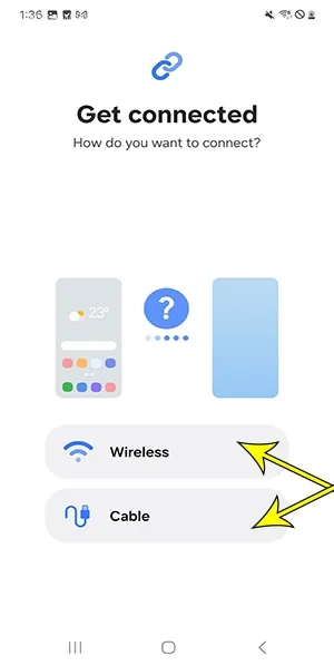 انتقال اطلاعات بین دو گوشی سامسونگ بیسیم