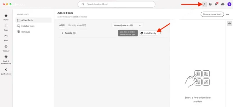 حل مشکل عدم نمایش فونت‌های ادوبی (Adobe fonts) در فیگما