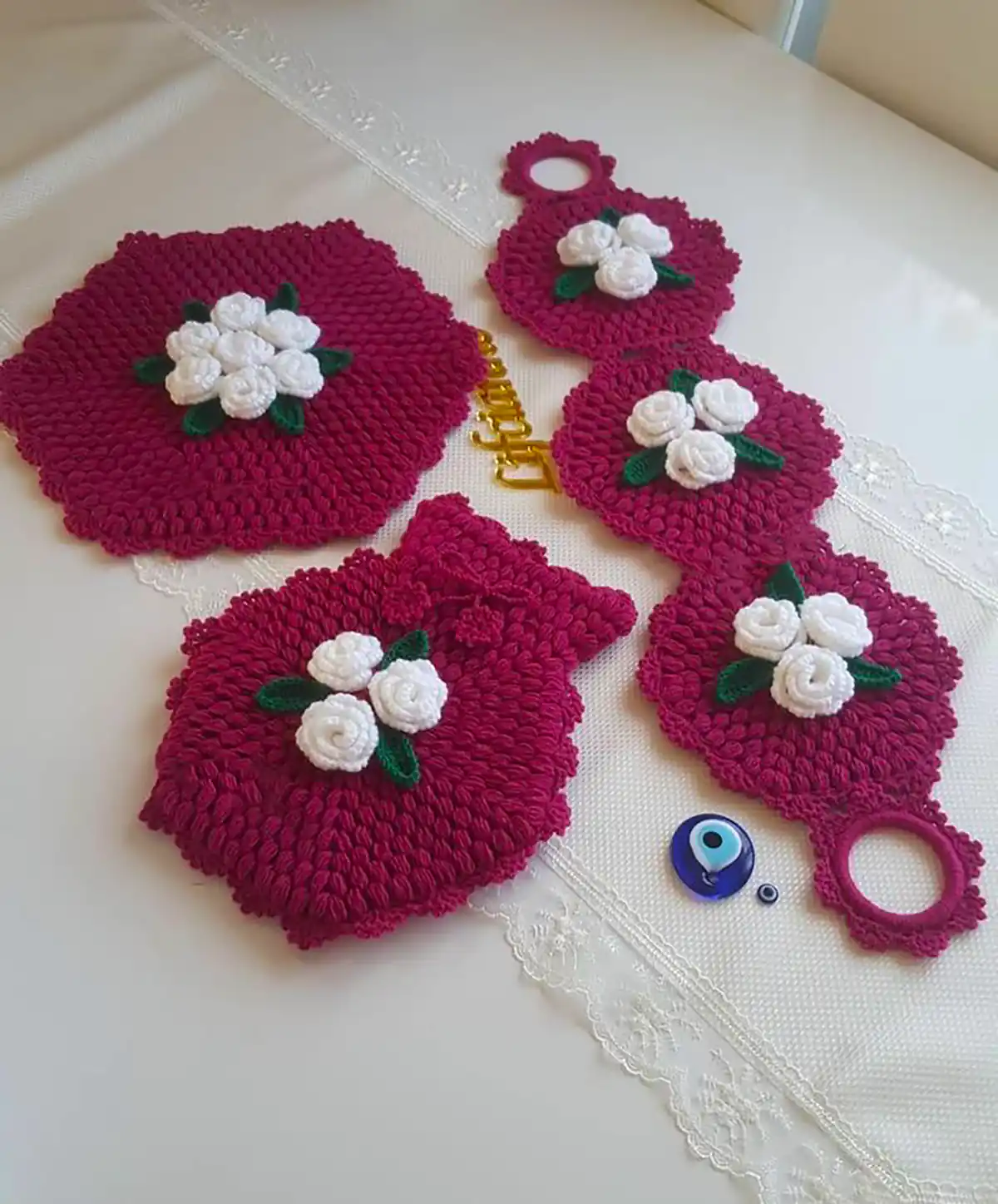 لیف حمام دست بافت