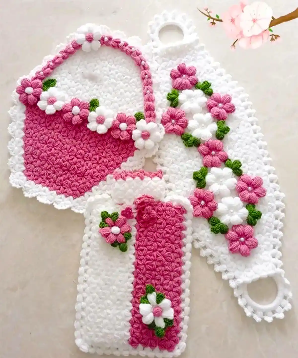 لیف حمام دست بافت