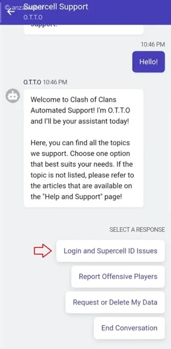 مشکل ورود به کلش اف کلنز