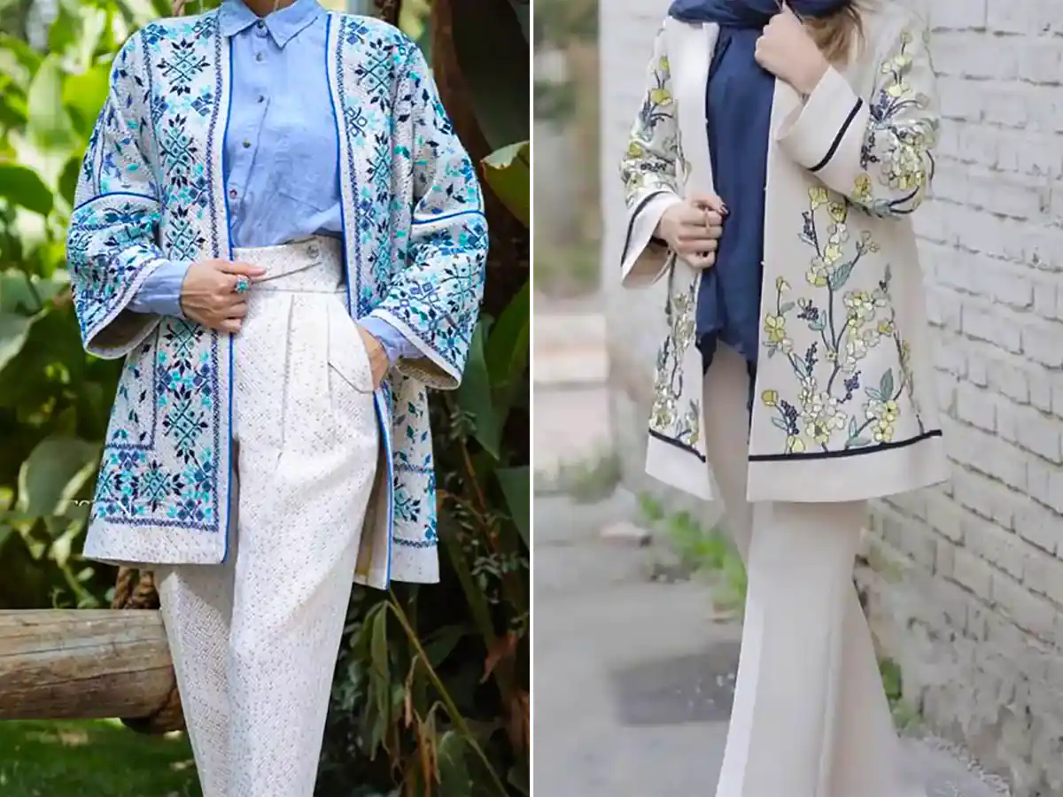 مانتو کتی طرح دار شیک