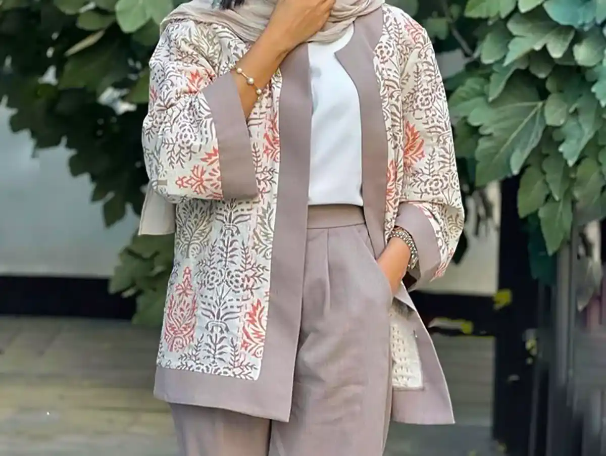 مانتو کتی طرح دار شیک