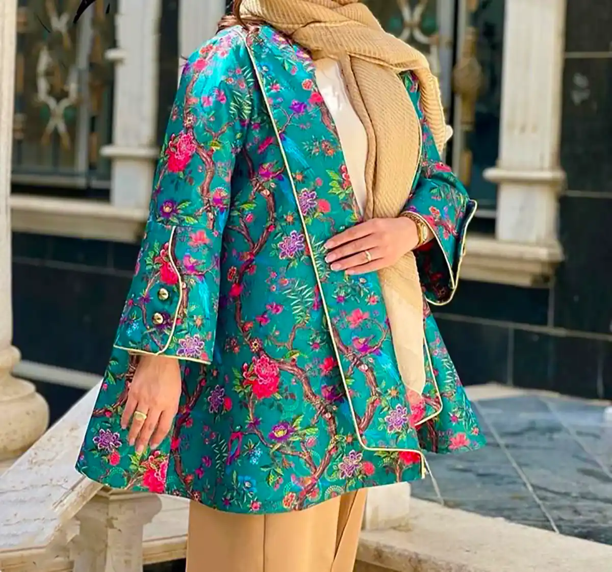 مانتو کتی طرح دار شیک